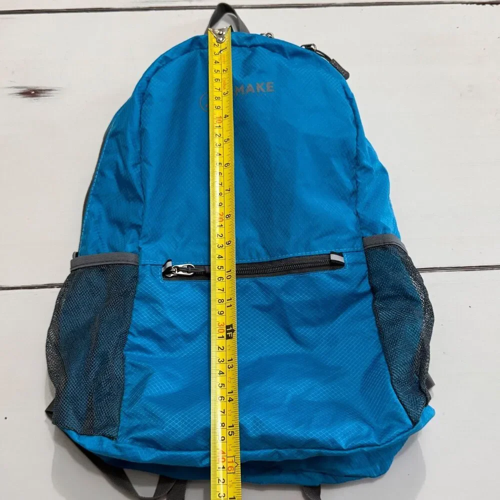 ZOMAKE Packable Backpack Lightweight Foldable Daypack Travel Hiking Aqua Blue
